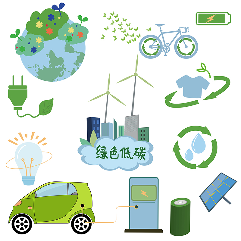 绿色低碳节能海报设计 用AI矢量素材打造环保视觉新语言